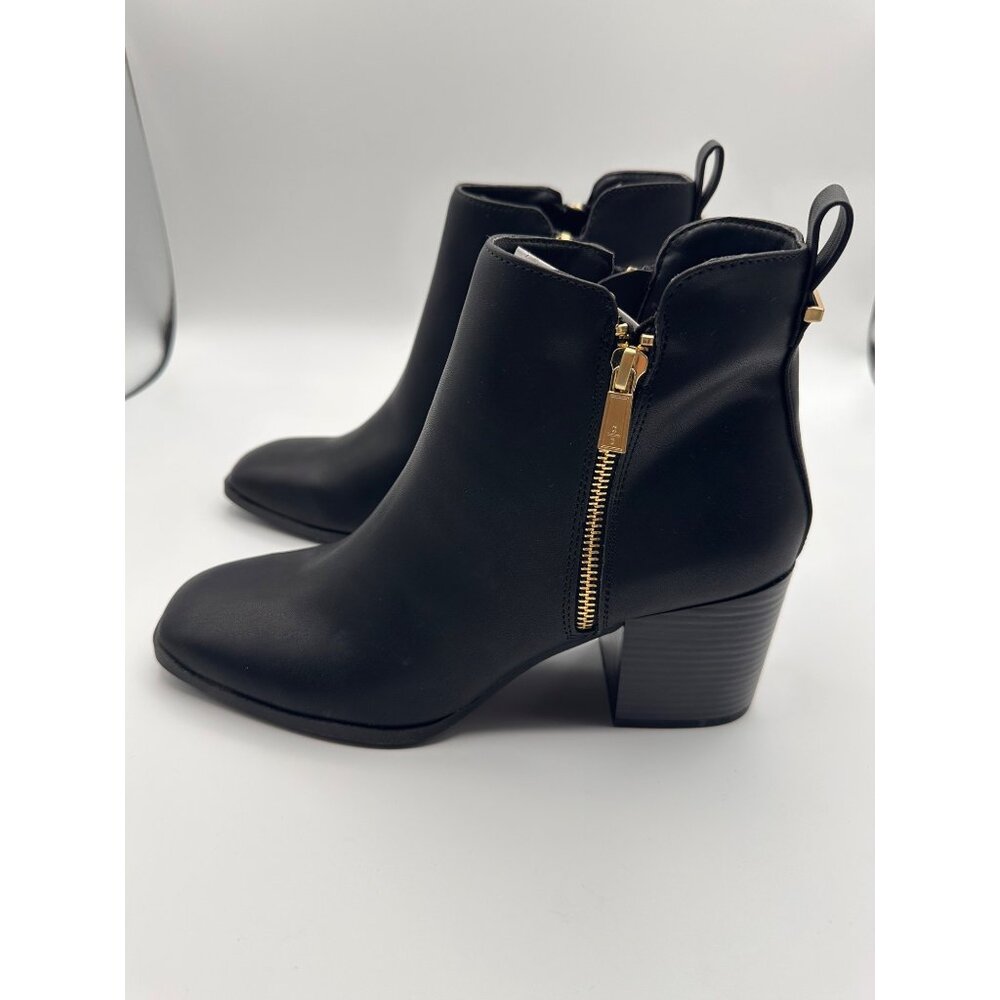 Kenneth Cole Reaction Size 8.5M  Ankle Boots Side Zipper Faux Leather - Picture 4 of 10